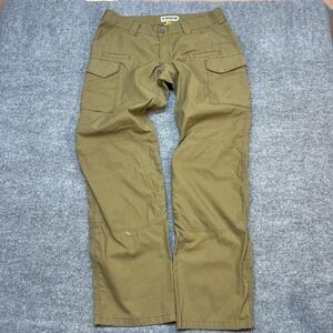 First Tactical Pants Mens 34x34 Brown Cargo Ripstop Tactical Workwear Outdoor